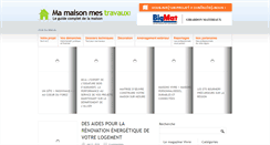 Desktop Screenshot of mamaisonmestravaux.com